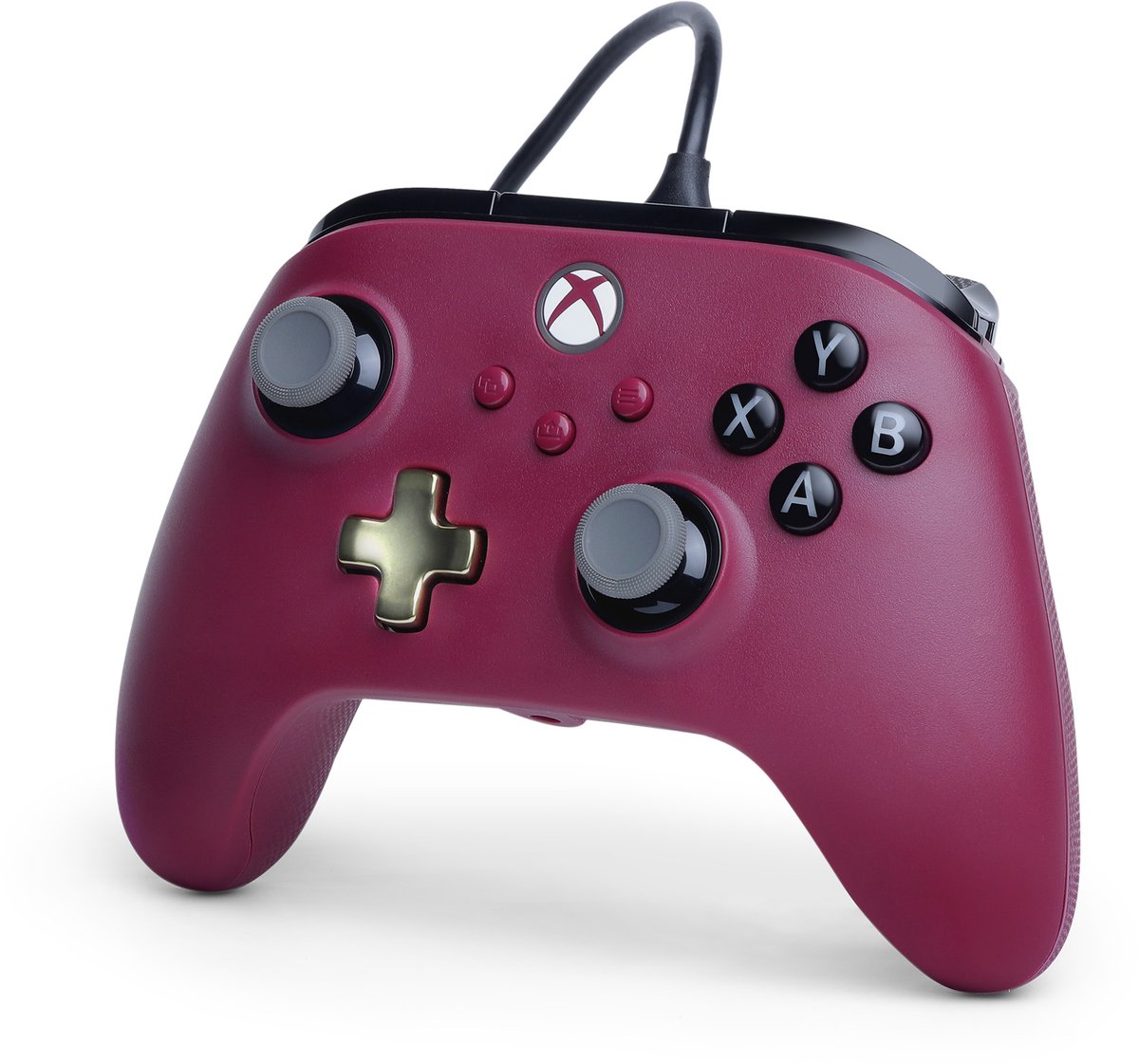 PowerA Advantage Bedrade Controller - Xbox Series X|S - Ruby Wine - 3m USB-kabel – foto 3