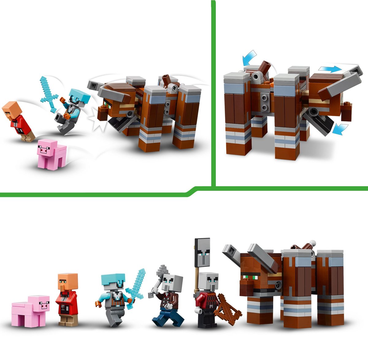 LEGO Minecraft De Plunderaar Buitenpost en Verwoester Bouwpakket - 21278 – foto 2
