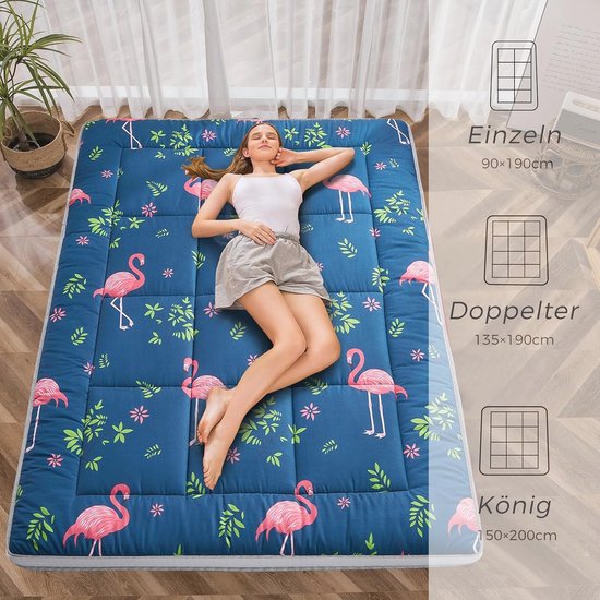 Dik Opvouwbaar Vloermatras voor Camping en Logeerbed - 150 x 200 cm van Bo-Camp — afbeelding 4