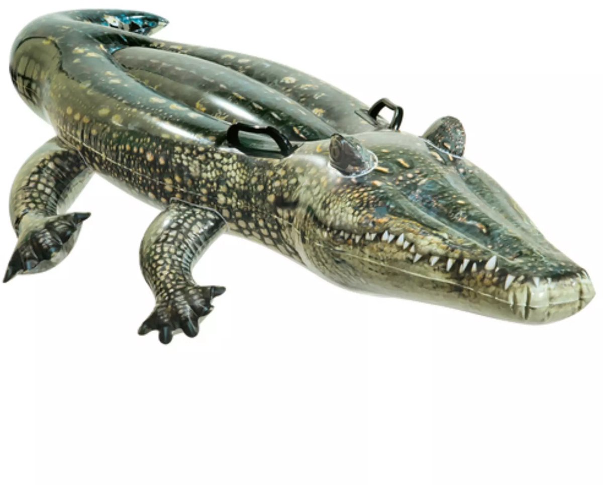 Intex Opblaas krokodil - donker groen