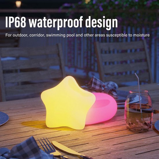 DeeprBlu Zwevende zwembadverlichting oplaadbaar met afstandsbediening, dompelbare zwembadverlichting voor bovengronds zwembad, IP68 waterdichte hot tub-lamp met magneet | zuignappen, onderwaterlicht