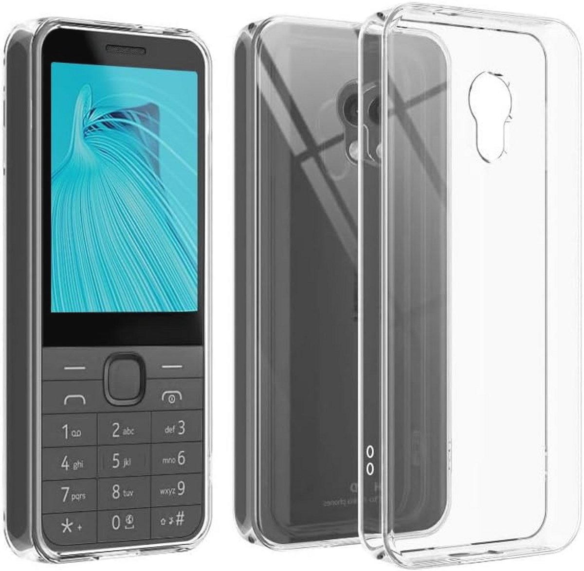 Dunne Transparante Siliconen Hoes voor Nokia 235 4G 2024