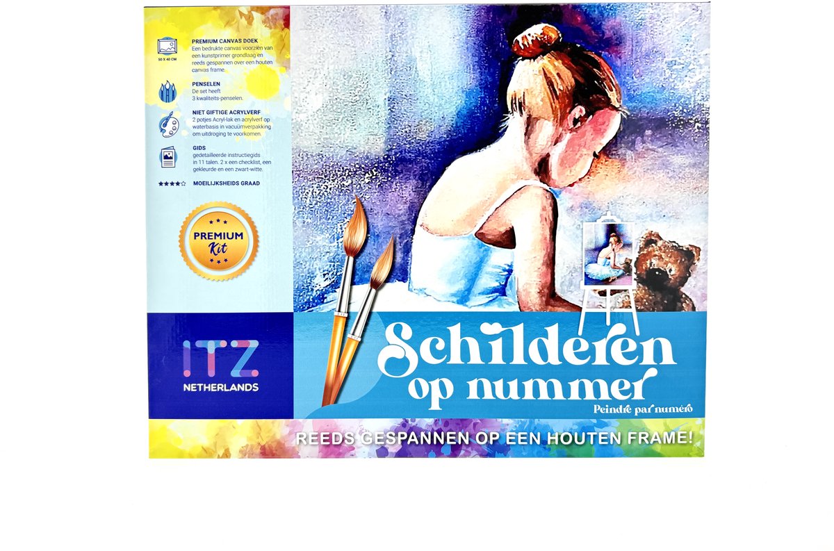 Protsvetnoy - Schilderen op Nummer - Ballerina 50 x 40 cm