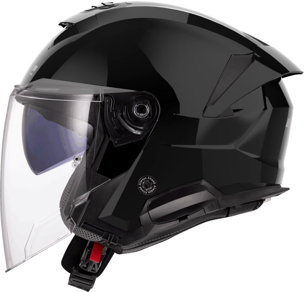 LS2 OF618 Verso II Solid Glossy Zwart Jethelm - Maat XXXL - Helm