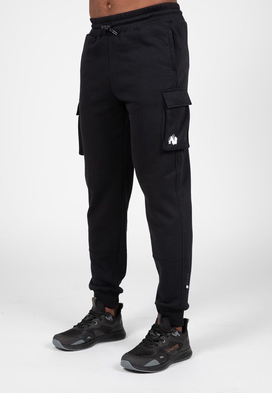 Gorilla Wear Hudson Cargo Joggingbroek - Zwart - XL