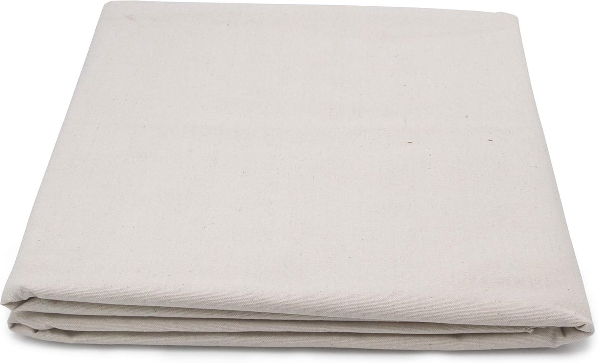 Schilderdoek 160 cm x 5 meter – Ruwe Katoenen Canvas voor Spieraam Bespannen