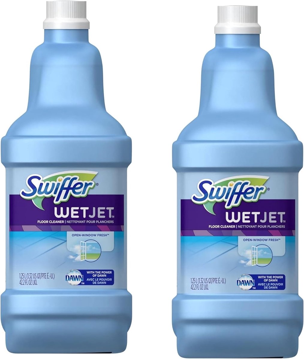 Multifunctionele Navulverpakking voor Swiffer Wetjet - 1,25 L, 2 Stuks