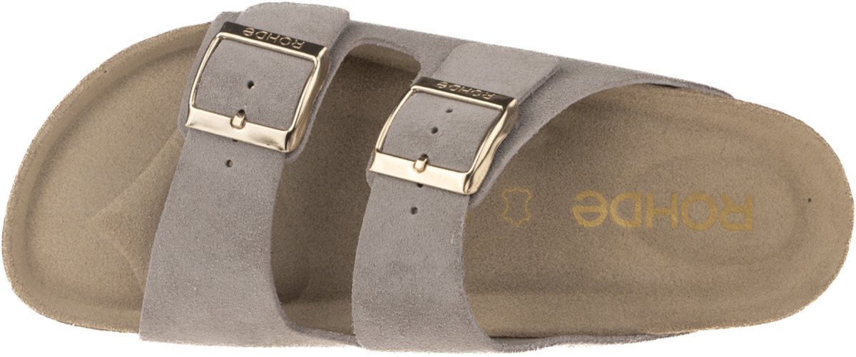 Rohde 5590 17 Slippers Licht Bruin Suede Dames - Licht Bruin - 41