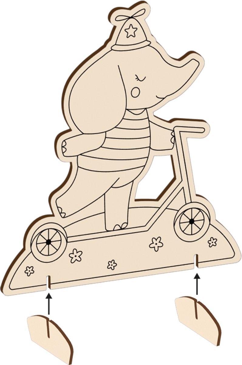 Kleurplankje - Olifant