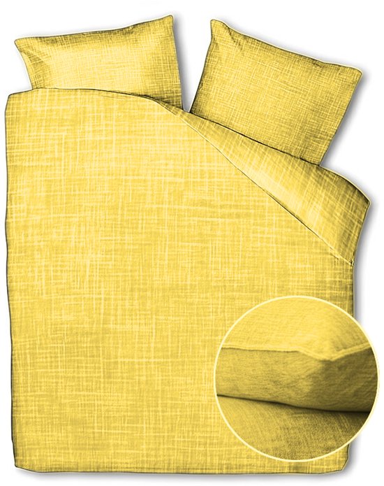 Zohome Dekbedovertrek Lino - Effen Bedlinnen - 240x220 - Beige - Dekbedhoes van 100% Katoen van Zohome — afbeelding 5