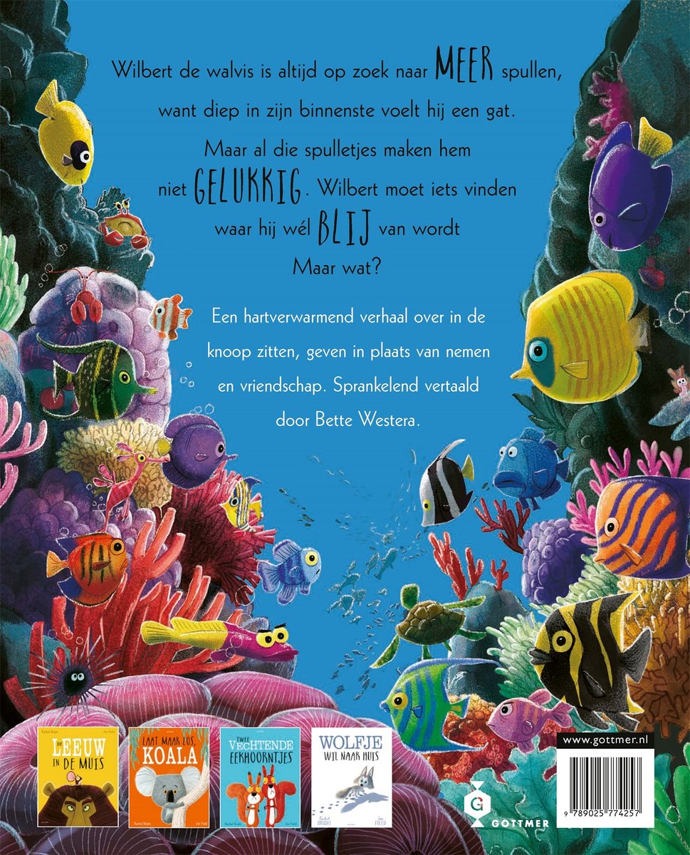 De walvis wilde meer - back cover