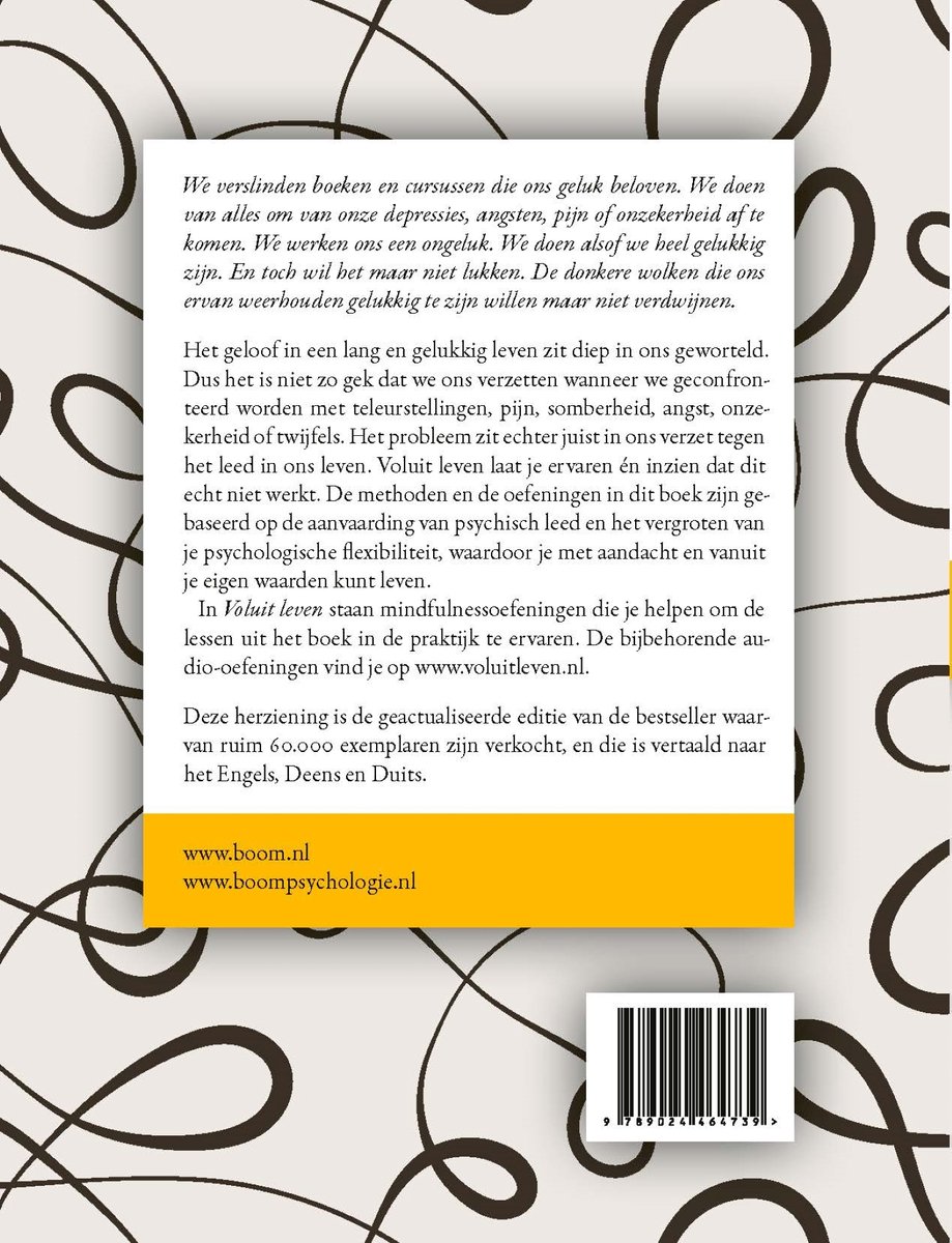 Voluit leven - back cover