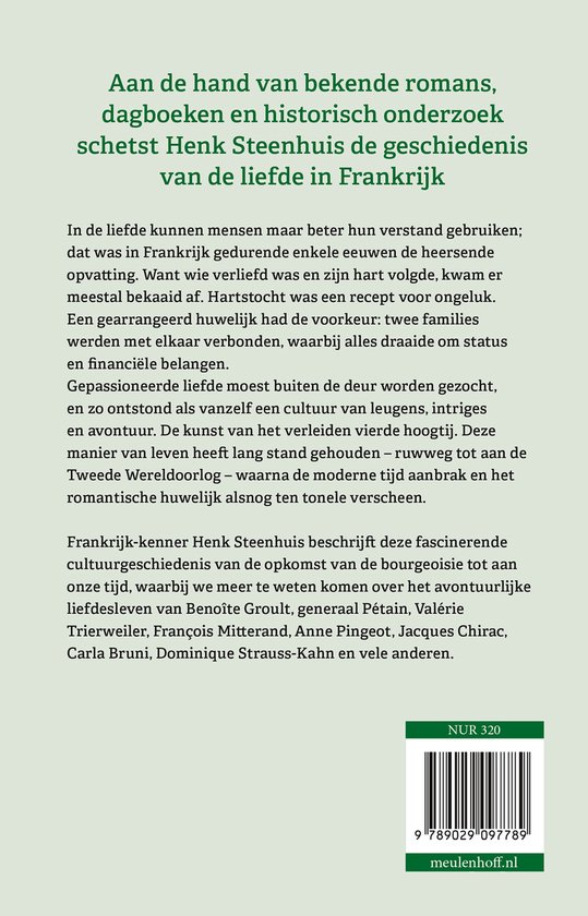 Livre "Toujours l'amour" par Henk Steenhuis sur l'histoire de l'amour en France.