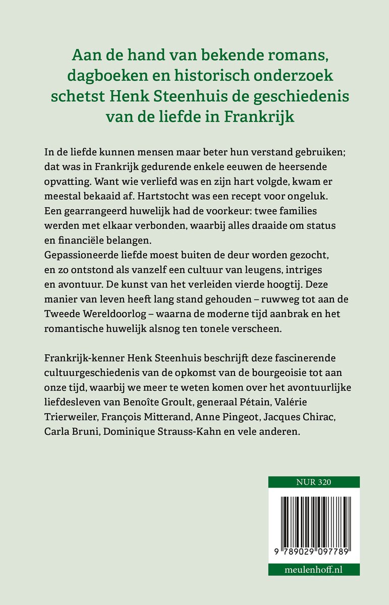 Livre "Toujours l'amour" par Henk Steenhuis sur l'histoire de l'amour en France.