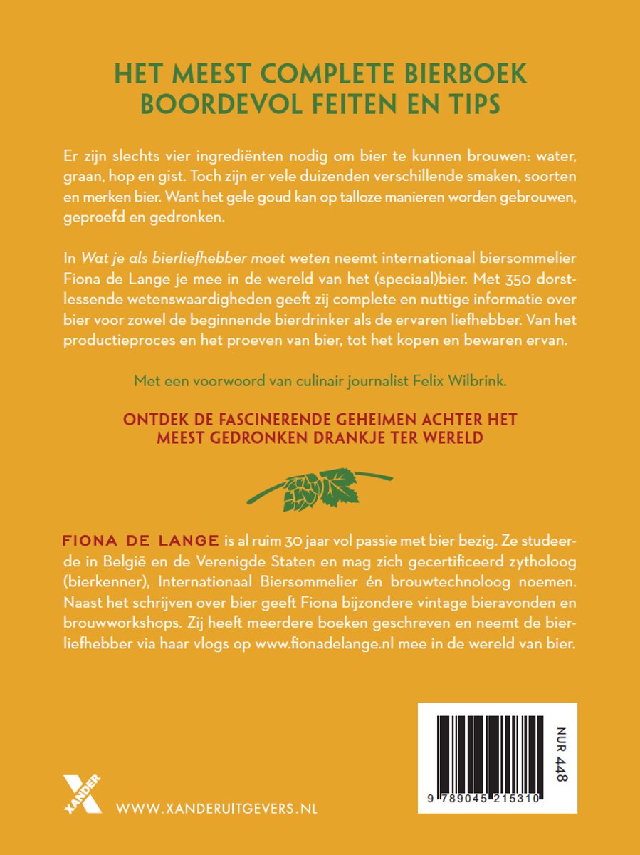 Wat je als bierliefhebber moet weten - back cover