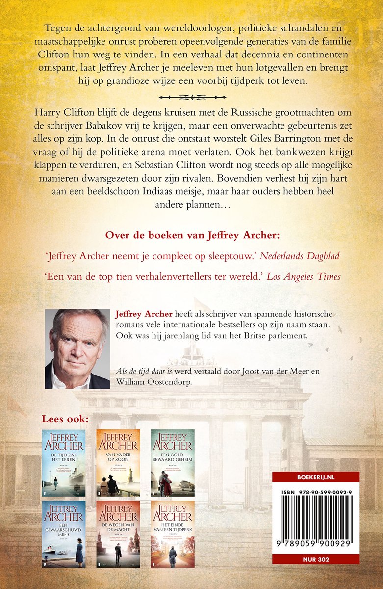 Als de tijd daar is - back cover