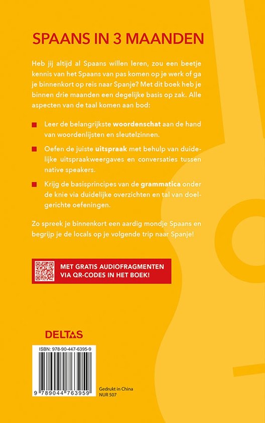Spaans in maanden Leer het in drie maanden met dit boek bol