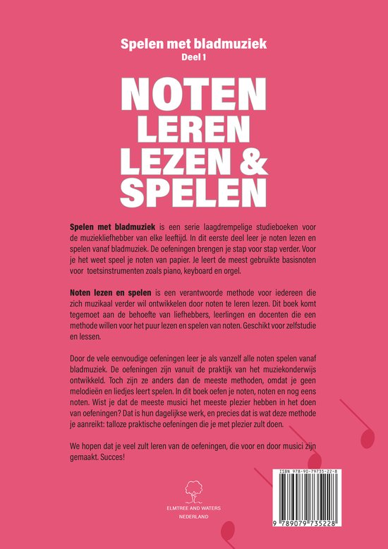 Spelen met Bladmuziek 1 - Noten leren lezen en spelen