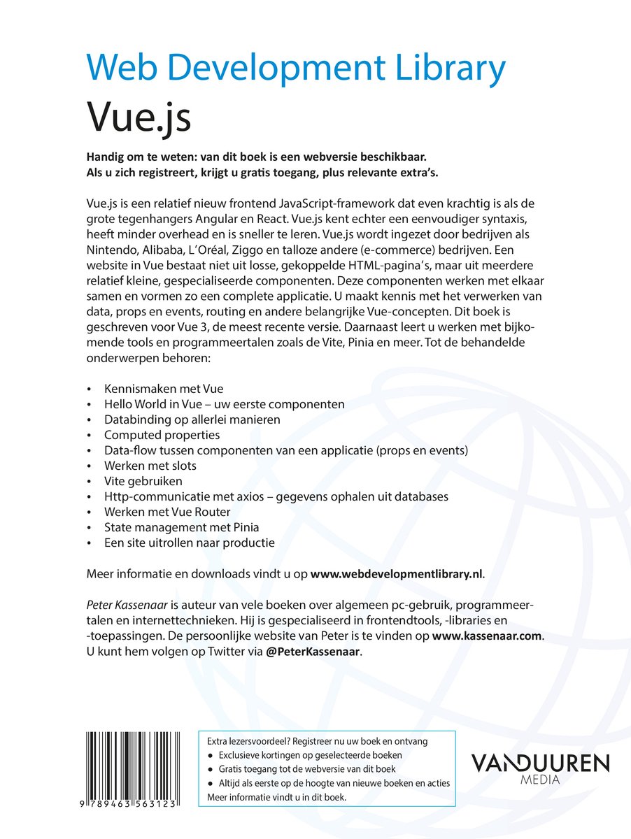 Web Development Library - Vue.js | 9789463563123 | Peter Kassenaar ...