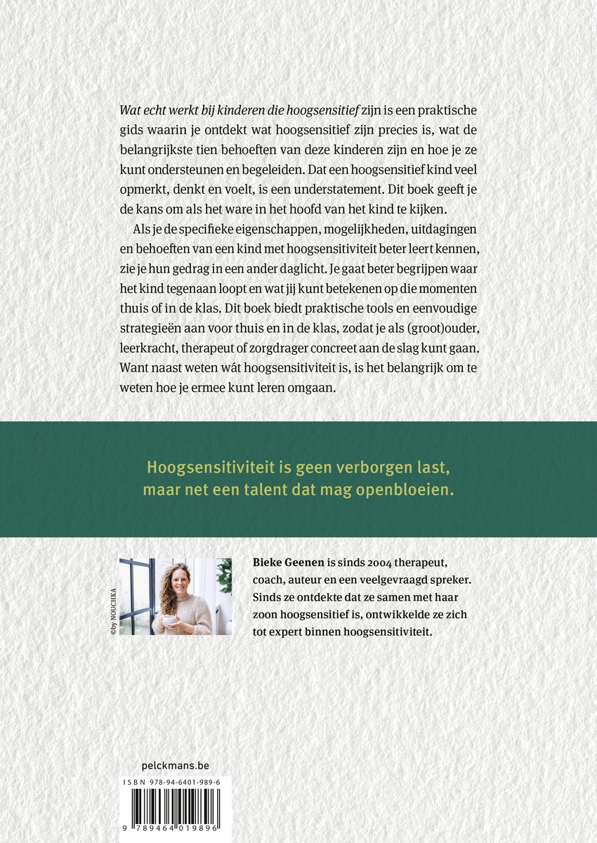 Wat echt werkt bij kinderen die hoogsensitief zijn - back cover