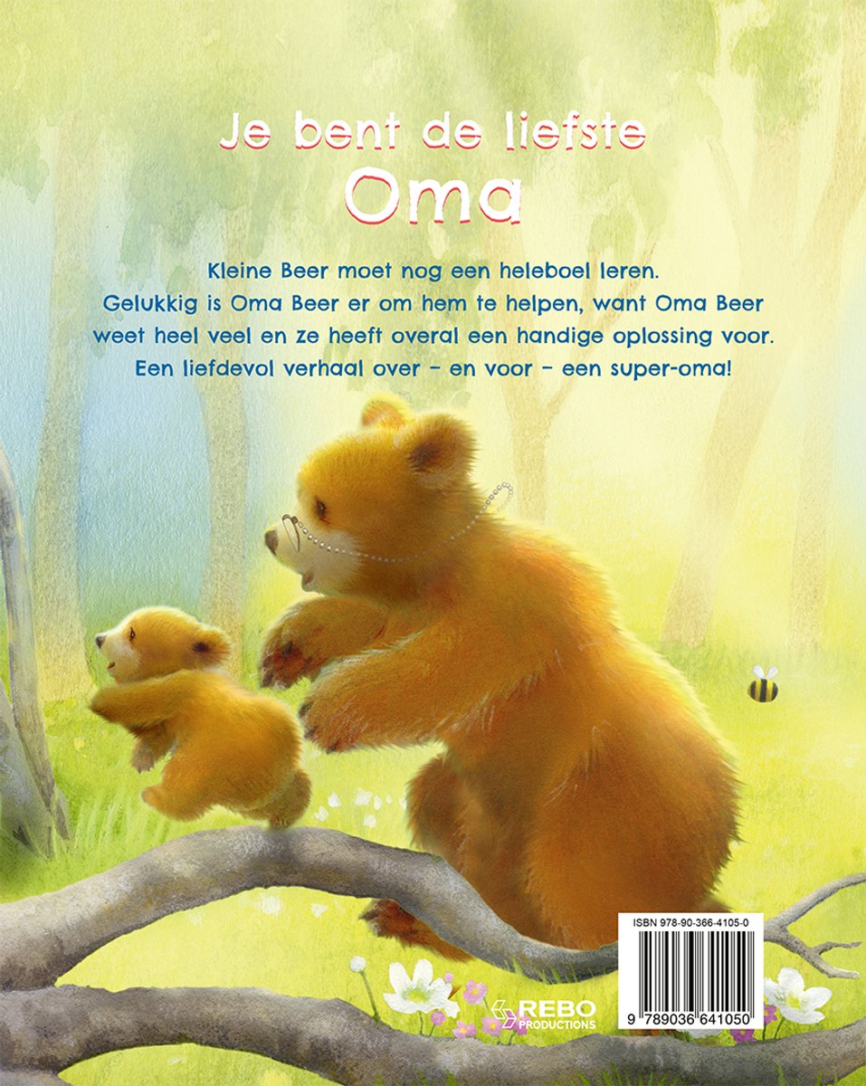 Je bent de liefste oma - back cover