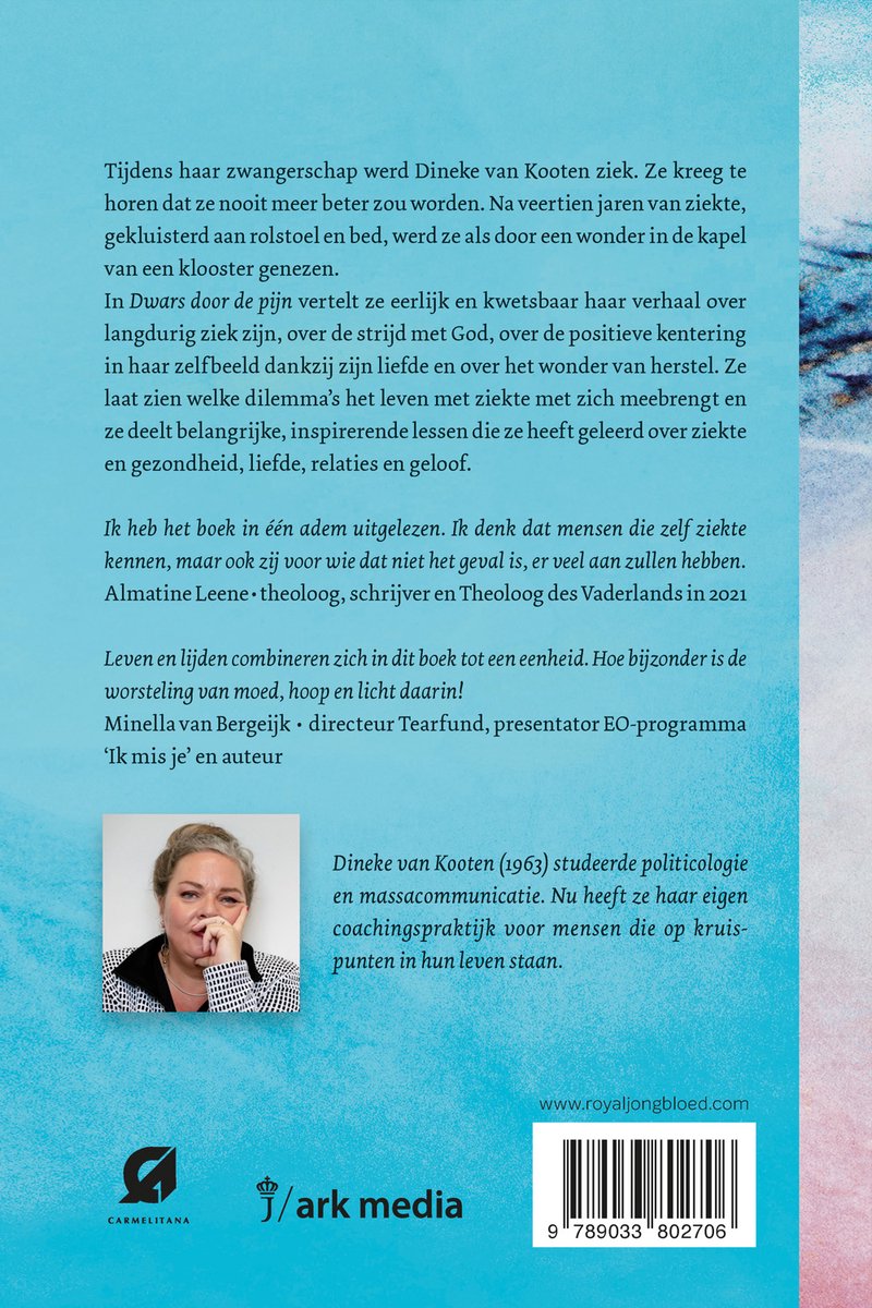 Dwars door de pijn - back cover