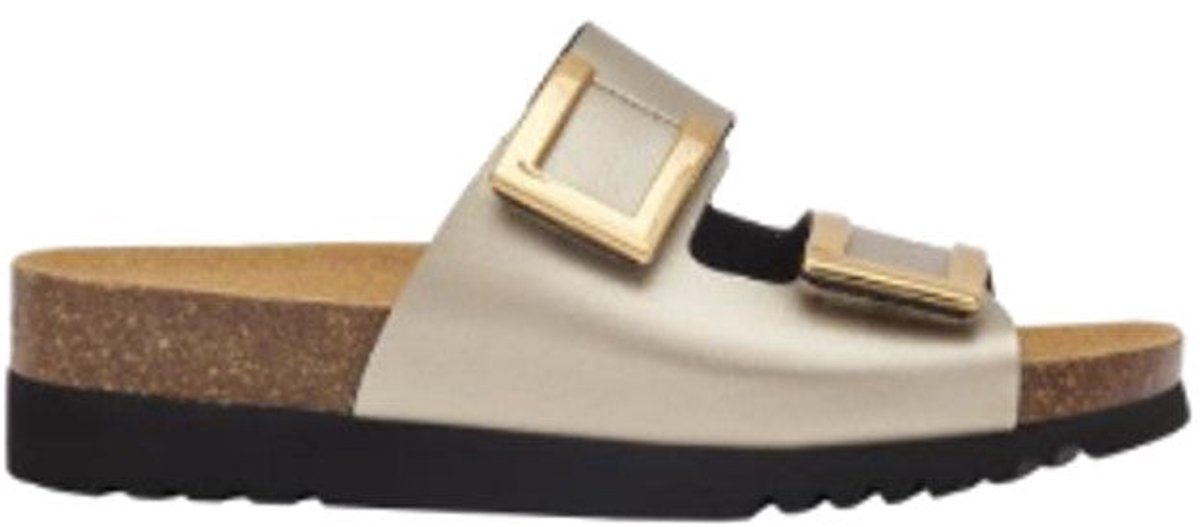 Scholl Monterey 2 Riemen Synthetisch Leer Vrouwen Taupe