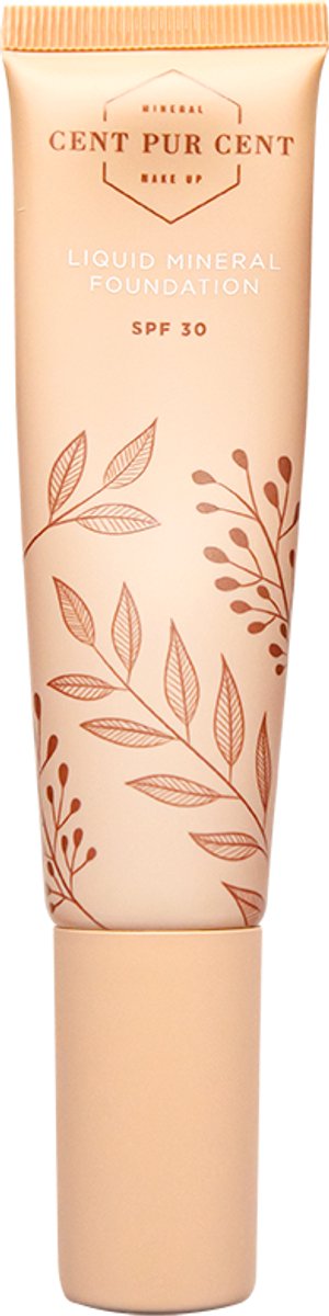 Goedkoopste Cent Pur Cent Liquid Mineral Foundation 2.0 - SPF30 - Zijdezacht - Egaliserend - Zonbescherming