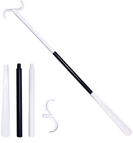 Foto: Safe age schoenlepel lang 3 lengtes incl aankleedstok en sokkenhulp 3 in 1 functie