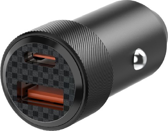 60W Autolader USB C & USB A - Sigarettenaansteker Snellader - Auto Accessoires - Laad Extra Snel - Auto Oplader - 12V / 24V Adapter Zwart