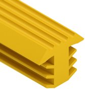 Trapstrip antislip - Antislip Infrees Trapprofiel - 12mm Rol 25 meter - Antislipstrip voor houten trap - geel