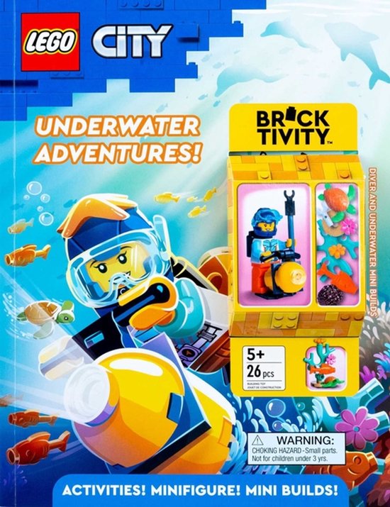 Activity Book with Minifigure- Lego City: Underwater Adventu ... - cover