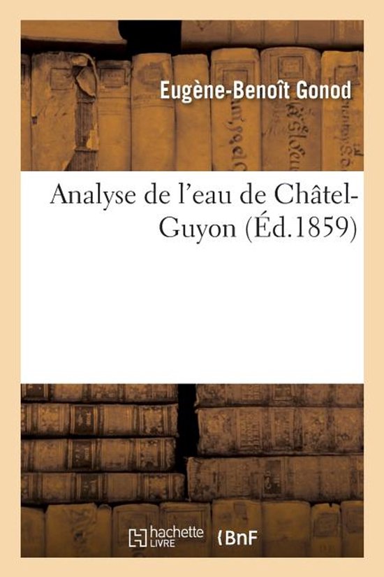Analyse de l'Eau de Châtel-Guyon - cover