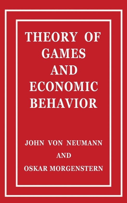 Theory of Games and Economic Behavior - cover