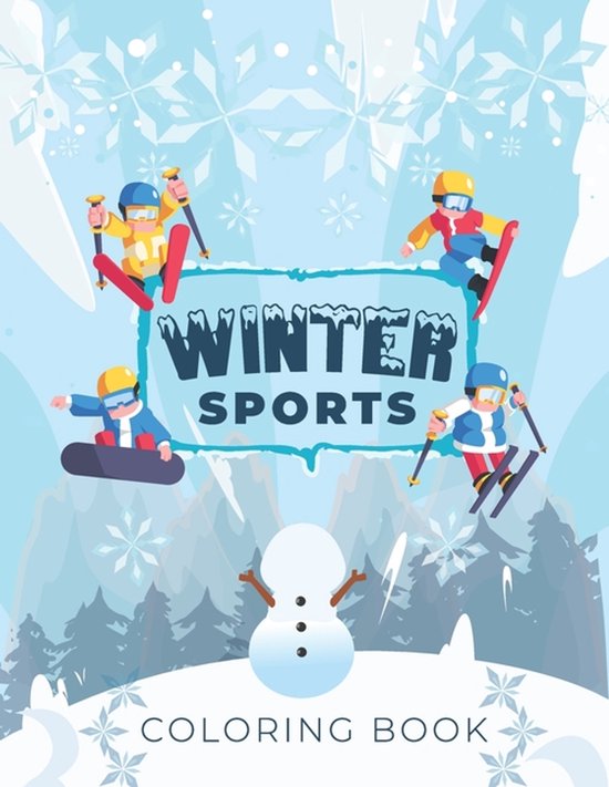 Winter Sports Coloring Book - cover
