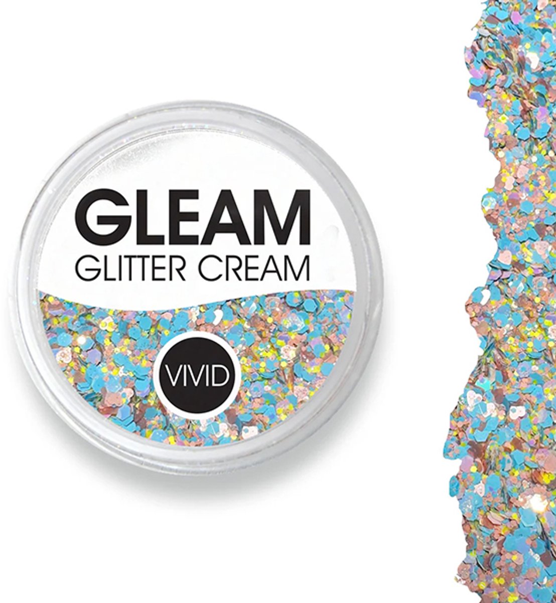 Vivid Gleam Chunky Glitter Cream- Candy Cloud