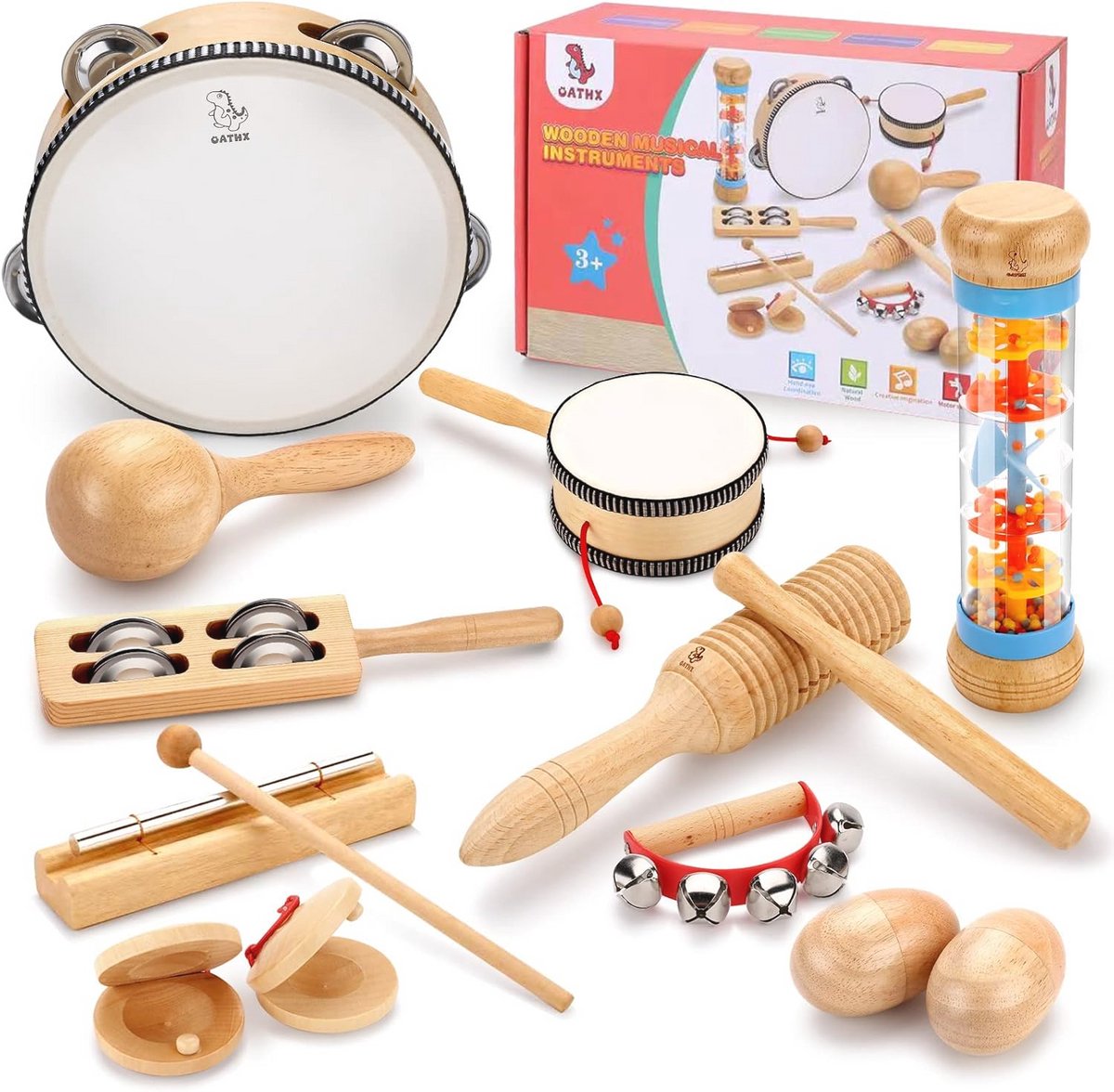 Muziekinstrumenten voor Kinderen vanaf 3 Jaar - Houten Montessori Speelgoed