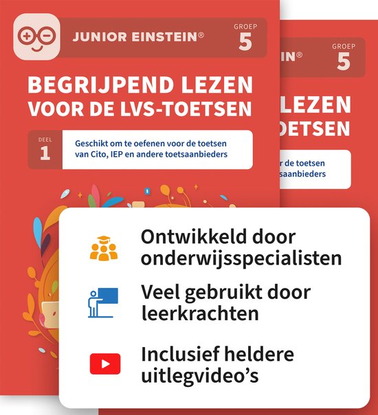 Begrijpend lezen voor de LVS-toetsen Groep 5 Deel 1 en 2 - cover