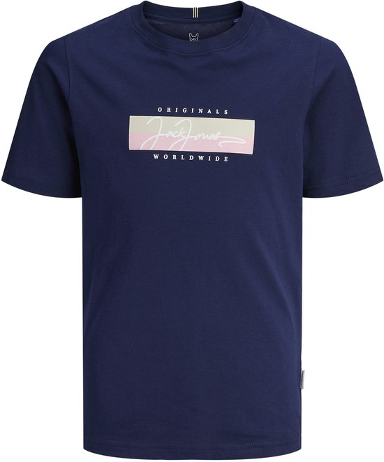 JACK&JONES - JORFREDERIKSBERG BOXSCRIPT TEE SS SN JNR - Jongens - T-shirts