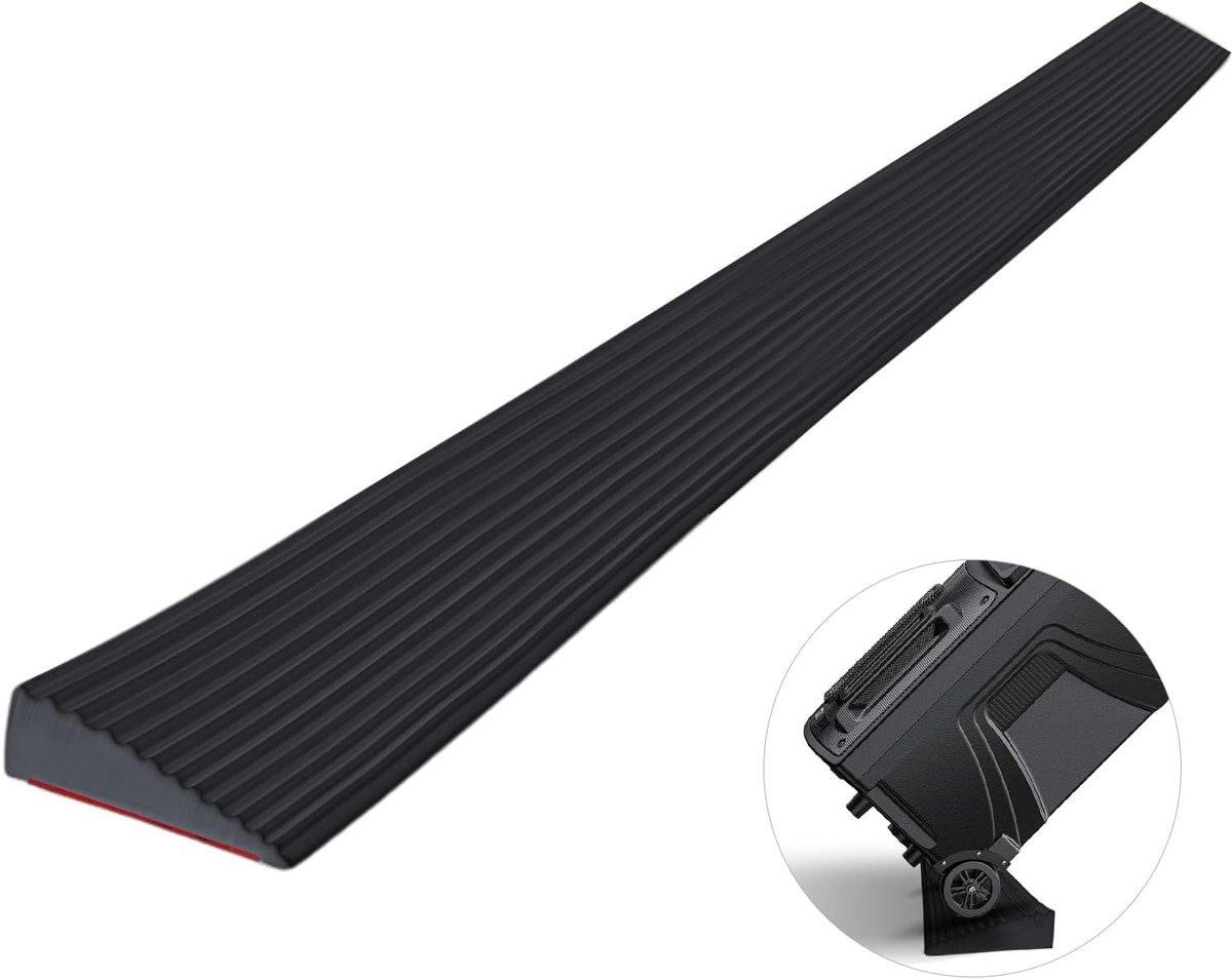 Antislip Drempeloprijplaat voor Rolstoel, Kinderwagen, en E-Scooter - 100 x 5,5 x 1,6 cm