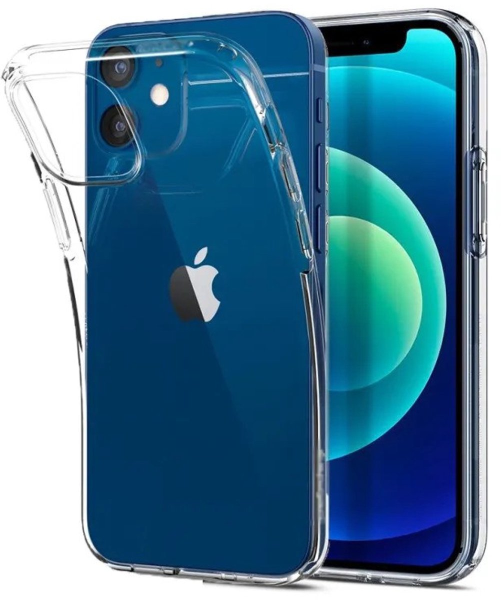 Mobigear Doorzichtig Hoesje geschikt voor Apple iPhone 12 Mini Telefoonhoesje Flexibel TPU Extra Dun | Mobigear Ultra Thin Backcover | Doorzichtig Telefoonhoesje iPhone 12 Mini | iPhone 12 Mini Case | Back Cover - Transparant