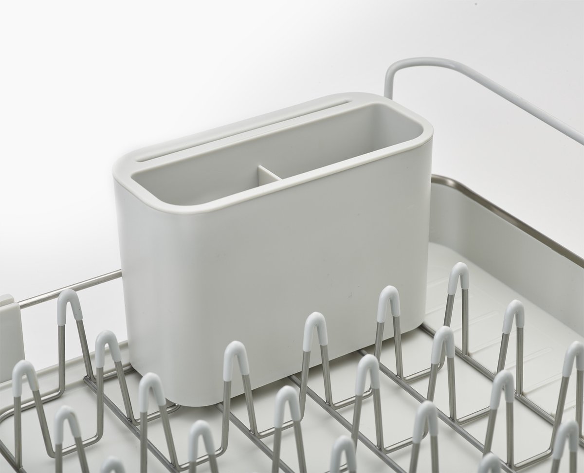 Joseph Joseph - extended steel afdruiprek - polypropyleen - zilver -