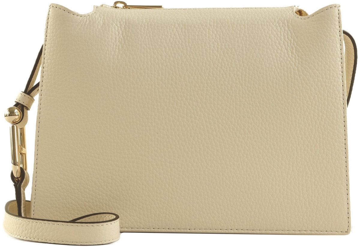 FURLA Leren Schoudertas Avondtas Nuvola Crossbody Panna Crème