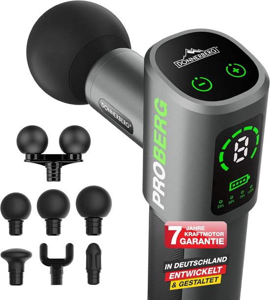 Krachtig Massagepistool 12mm Amplitude Zwart - Krachtig - €925,55