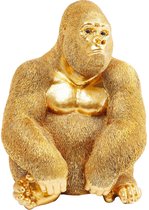 Kare Design - Decoratief Beeld Gouden Gorilla - medium