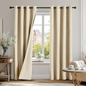 Boraboi ® Volledig Verduisterende Gordijnen voor Optimale Nachtelijke Rust en Isolatie, 175 x 140 cm, Set van 2