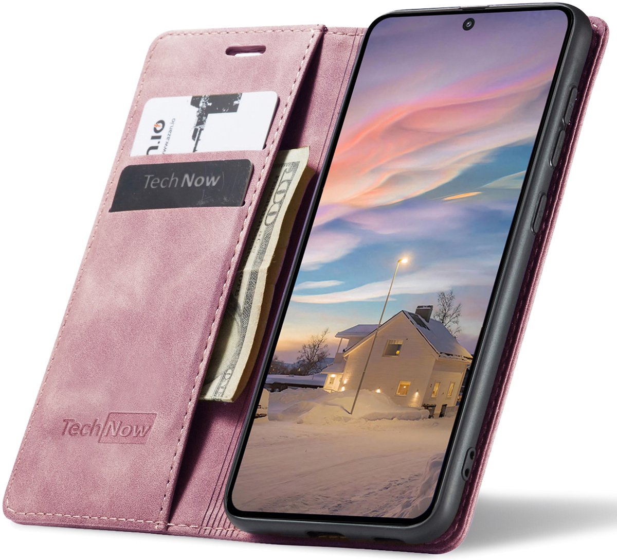 Hoesje geschikt voor Poco X7 Pro - Book Case Leer Slimline Roze