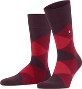 Burlington Clyde gedessineerd katoen sokken heren rood - maat 40-46