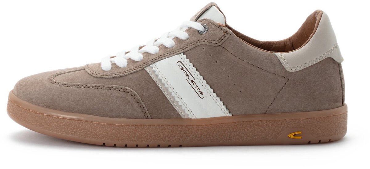 Camel Active Sneakers van suèdeleer Maat menswear-44 Beige-Wit