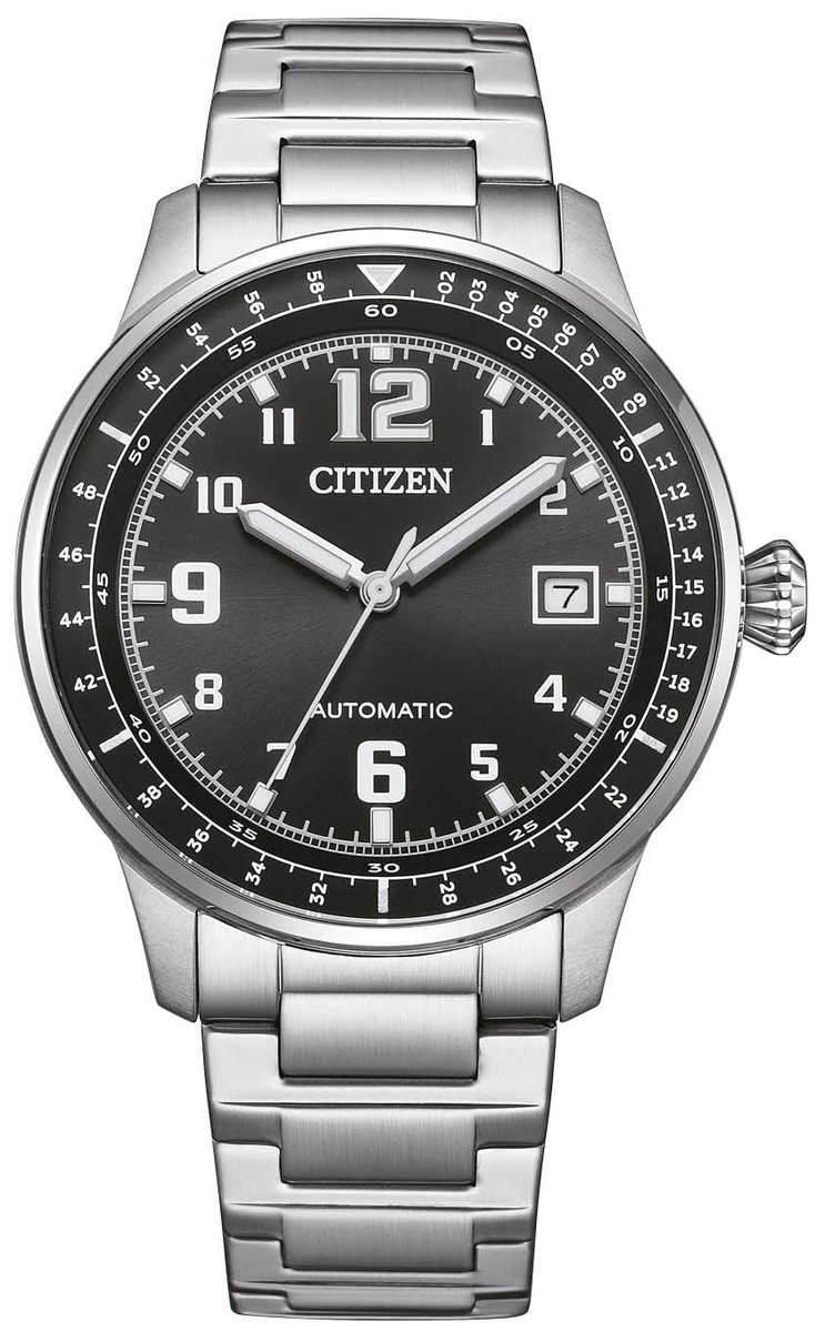 Citizen Urban Military NJ0190-51E Horloge - Staal - Zilverkleurig - Ø 40 mm